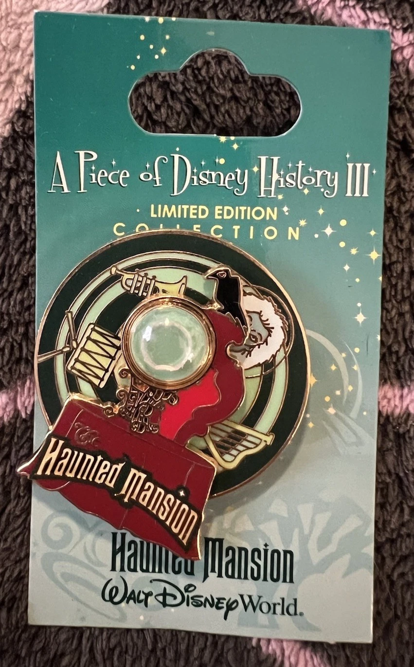 Disney Pin WDW LE3500 Haunted Mansion Piece Of History Spinner