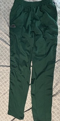 Womens Kappa Athletic Pants Size XL Elastic Drawstring Waist Green
