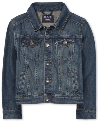 boys Basic Denim outerwear jackets, Streamwash, Medium US