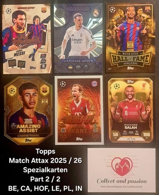 Topps Match Attax Championsleague 2025/26- pick your card 2/2  aussuchen