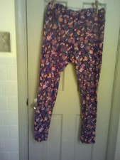 Ladies LuLaRoe Brand Leggings, Size Tall  Curvy. Elastic waist, Multicolor Flor