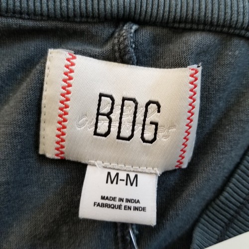New Urban Outfitters BDG Women Crop Top Medium Indigo Lng Slv Back V Opening * - Picture 2 of 12