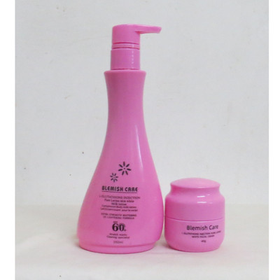 Blemish Care Glutathion Aufhellende Körpermilch Lotion + Gesichtscreme Combo Set
