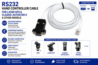 MEADE LX200 GPS - CLASSIC AUTOSTAR II TELESCOPE DATA CABLE