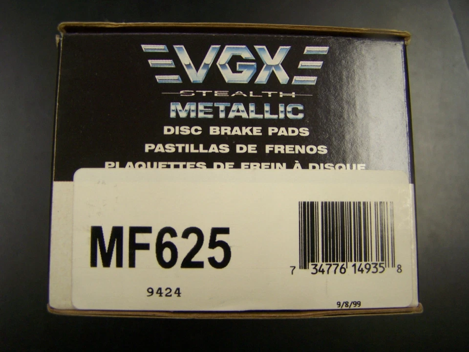 VGX MF625 New Rear Brake Pads fits Jeep Grand Cherokee - Image 2 of 4