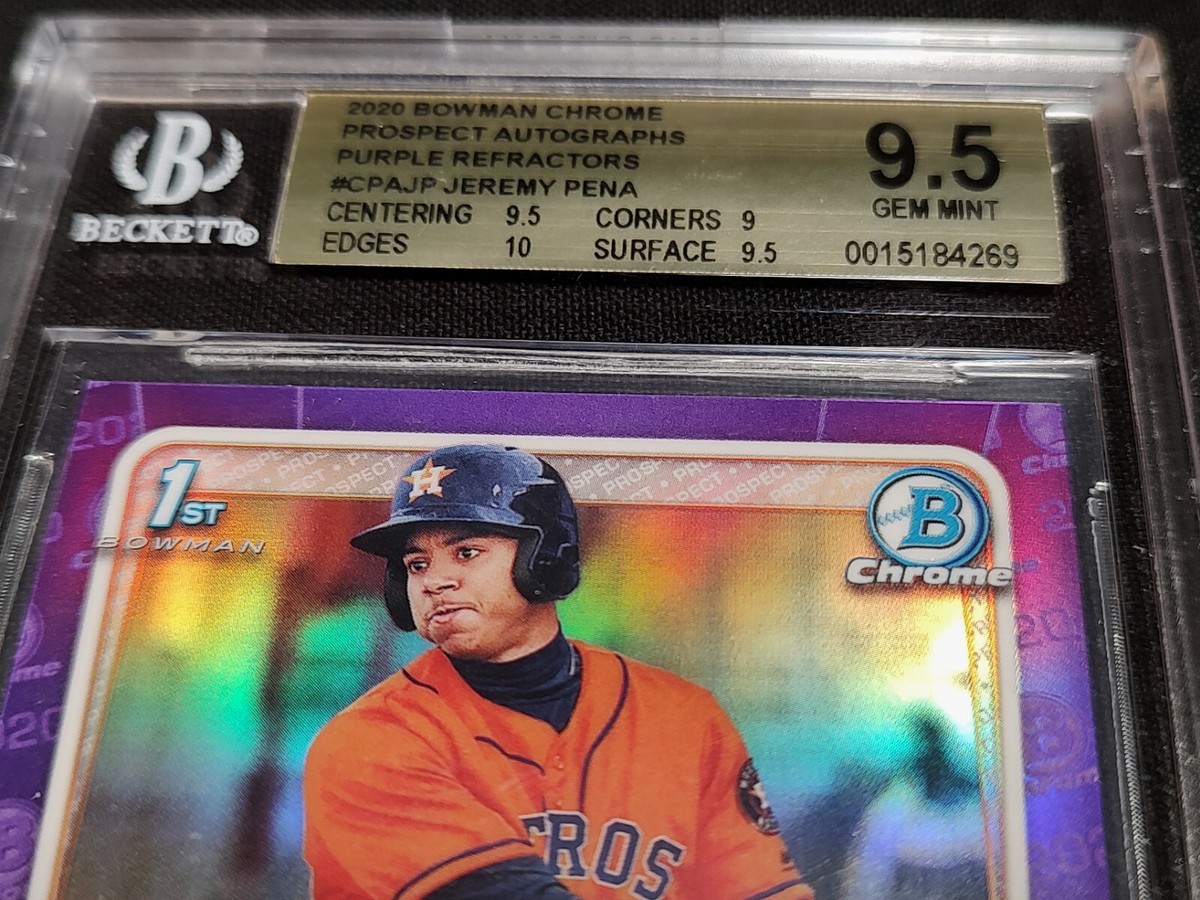 2020 Bowman - Chrome Prospects Autographs Jeremy Pena #CPA