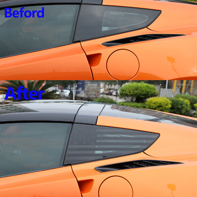 Fits 2014-2019 C7 Corvette Window American Flag Decals sticker Both ...