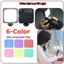 W49s Mini Led Video Light Fill Light 2000mAh Battery 6 Color filters For Camera