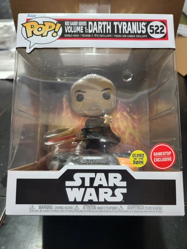 Funko Pop! Deluxe: Star Wars - Darth Tyranus #522 - Red Saber Series New in Box