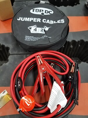 4 Gauge 20 Feet Jumper Cables for Car, SUV and Trucks Battery, Heavy Duty Automo