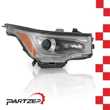 Halogen Headlight Passenger Side RH Chrome w/ LED DRL Fit 2017–2019 GMC Acadia