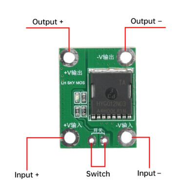 20A 50A 100A High Power MOS Trigger Switch Driver Board Field Effect Tube PWM