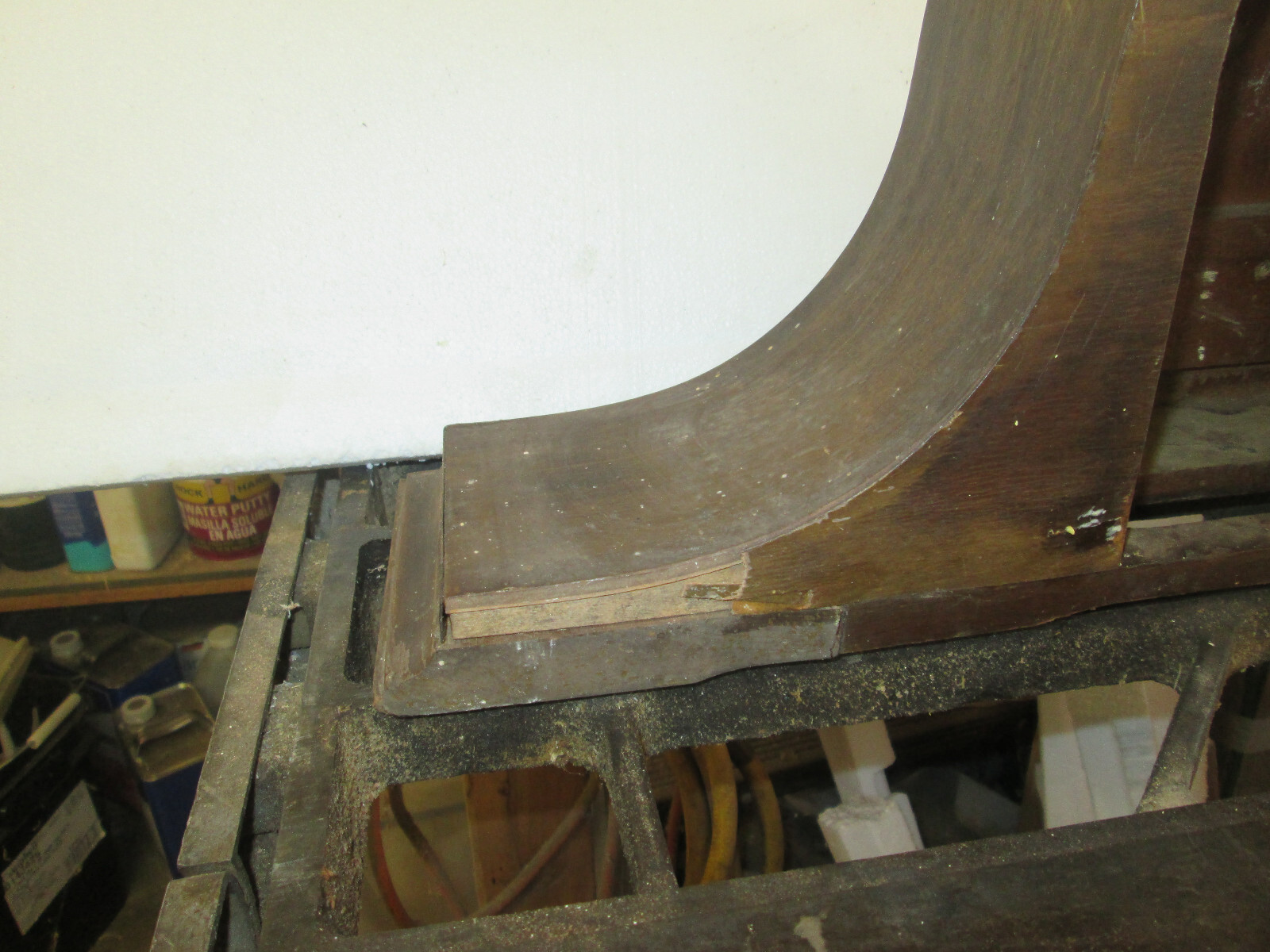 vintage Ingraham tambour mantle clock Housing for parts or repair you