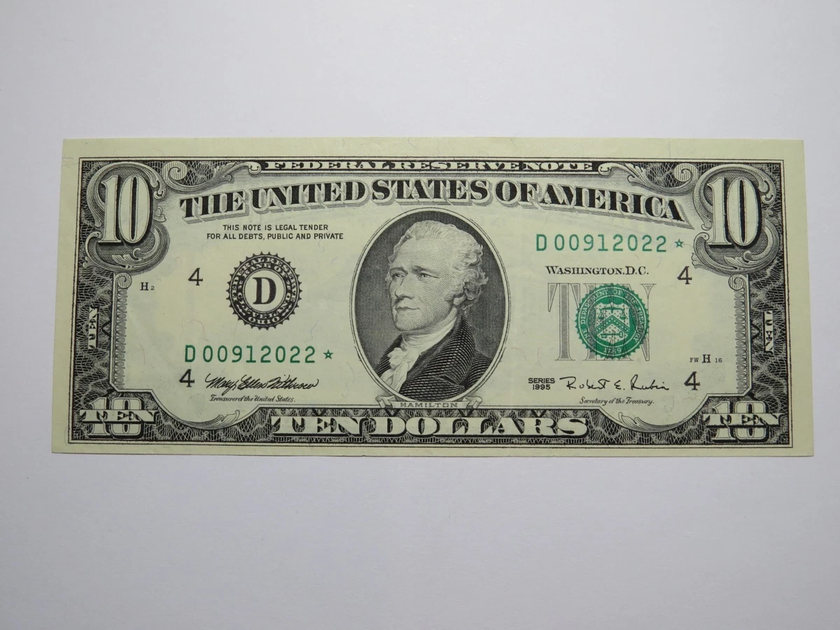 US Federal Reserve Small Notes 1995 $10 for sale | eBay