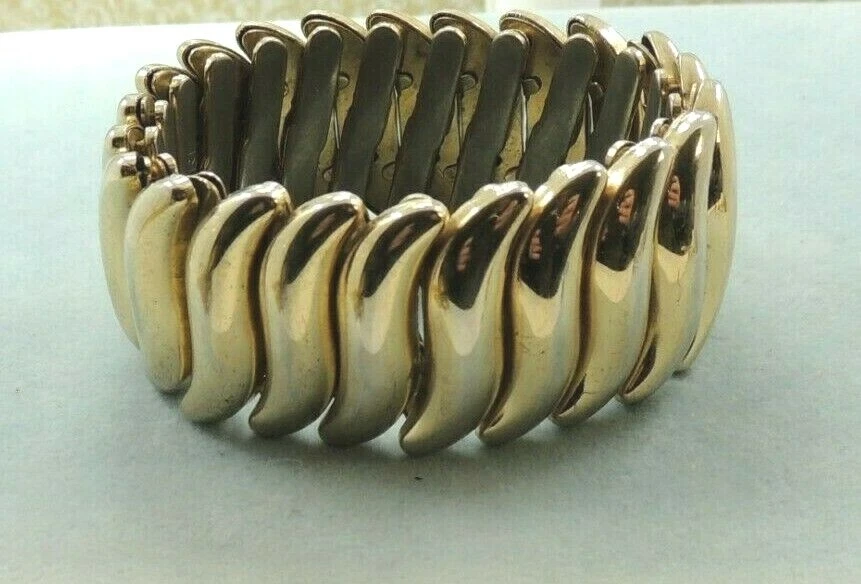 Vintage Expandable Gold Tone BERGERE Bracelet Made in Japan eBay
