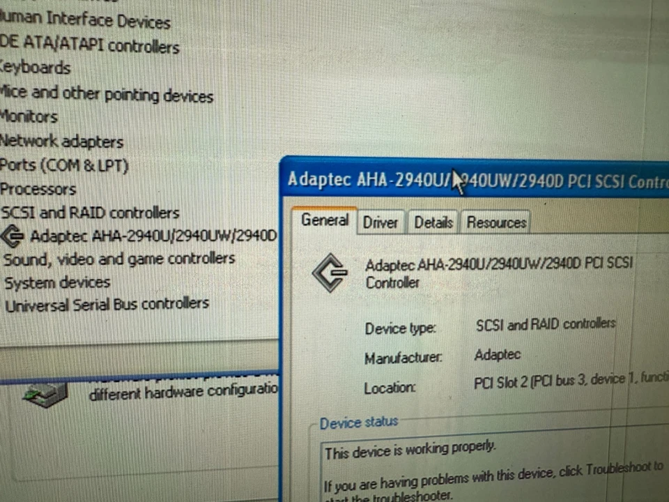 Adaptec AHA-2940W/2940UW PCI SCSI Controller BIOS v2.20.0 917306-18 Host Adapter - Image 4 of 4