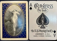c1907 HIGH GRADE Antique Playing Cards Congress 606 USPCC Falero Artist Deck