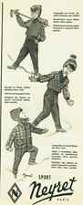 Publicité Advertising 119 1955 Neyret sport d'hiver vetements enfant Pignal