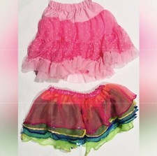 Lot of 2 Toddler Skirts One Size Fits All Dress Up / Play Fast Ship
