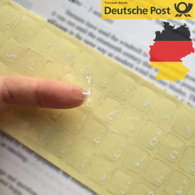 Tastaturaufkleber Tastatur Aufkleber Keyboard Sticker Arabisch Transparent 