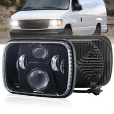 For Ford E-100 E-150 E-250 E-350 Econoline 5x7 7x6 Led Headlight High Low Beam