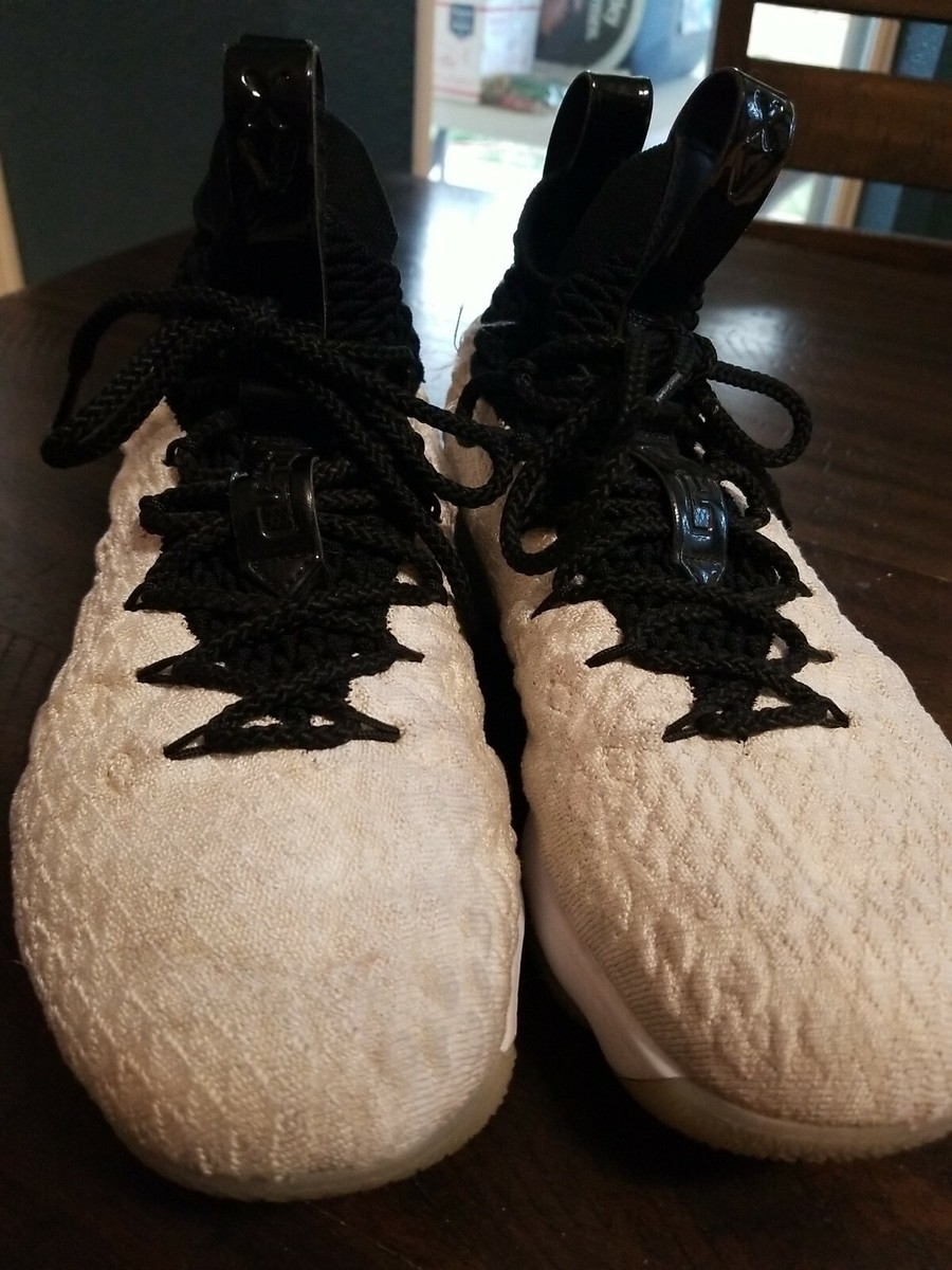 Nike Lebron XV Fearless Graffiti AQ6176 White Black Shoe Sneaker