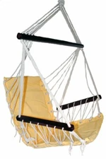 Outdoor Patio Swing Seat Hanging Hammock Chair - Khaki
