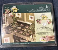 Tracy Porter Fruit & Flowers Wallies Pre Pasted Wallpaper Decor Cutouts NEW 25