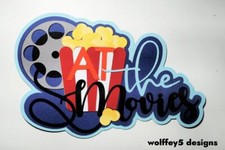 CRAFTECAFE MOVIE KID TITLE premade paper piecing scrapbook die cut piece page 3d