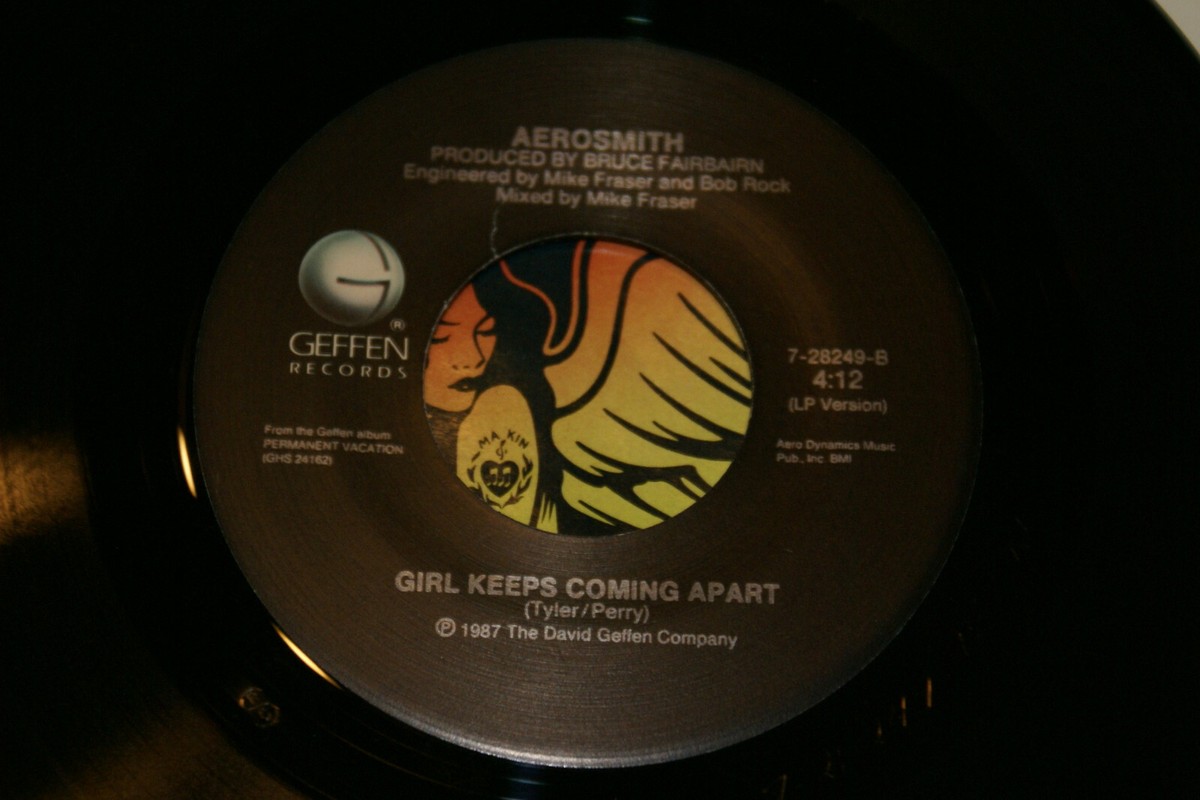 Aerosmith サイン入りLPレコード Aerosmith 2 Cherry Wood Gold LP Record Reproduction Signature