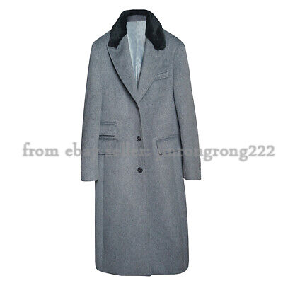 vintage double long chester wool coat