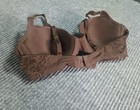 Savage X Fenty By Rihanna Brown Lace Detail Lightly Padded Underwired Bra 34C — photo 5