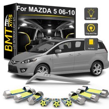 8x Interior Led Light Bulbs Free Tool For Mazda 5 Mazda5 2006-2010 White
