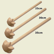 3er Set Holz Quirl Holzquirl  25-35cm Mixer Handrührer Schaumschläger Buchenholz