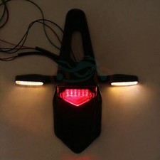 Universal Enduro Bike Led Rear Fender Brake Tail Light Turn Signal Dirt Off-road
