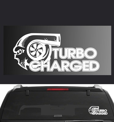FGD Turbo Skull Universal Vinyl Decal 5'' x 12'' (5td12)