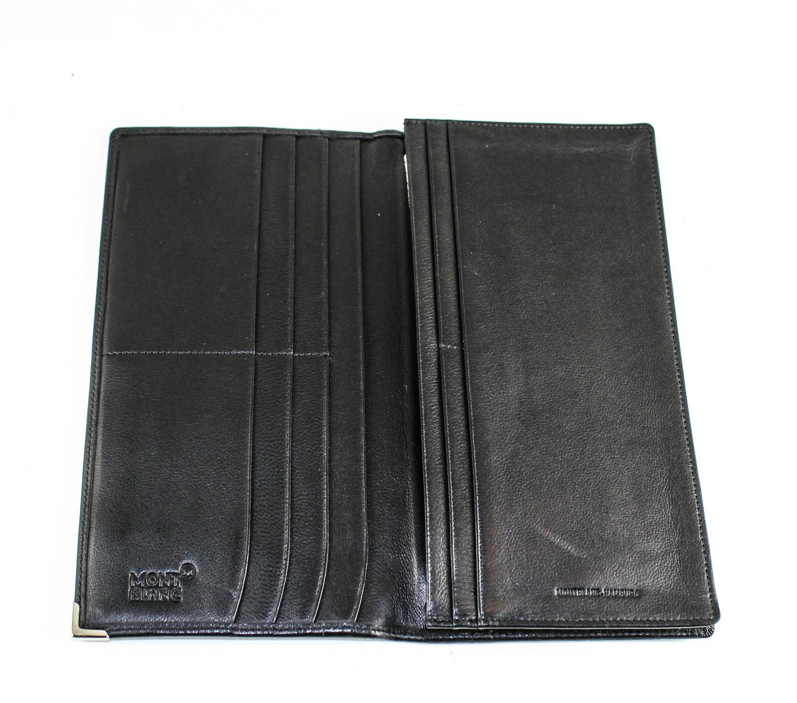 Montblanc 02510 Platinum Leather 6 CC Long Wallet - Display Model