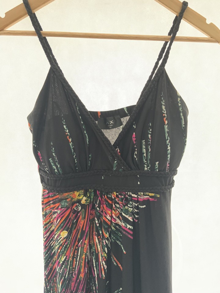 dress ax paris size 10 black polyester blend strappy padded womens eBay