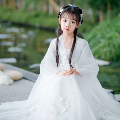 Pink White Hanfu Dress Fairy Princess Folk Dance Performance Traditional  Costume | eBay