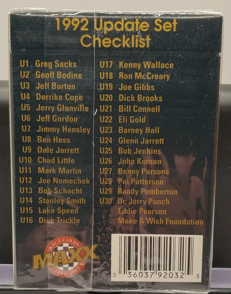 1988-1992 Maxx Race Cards 5th Anniversary Edition 30 Card Update Set Sealed - Image 3 of 3