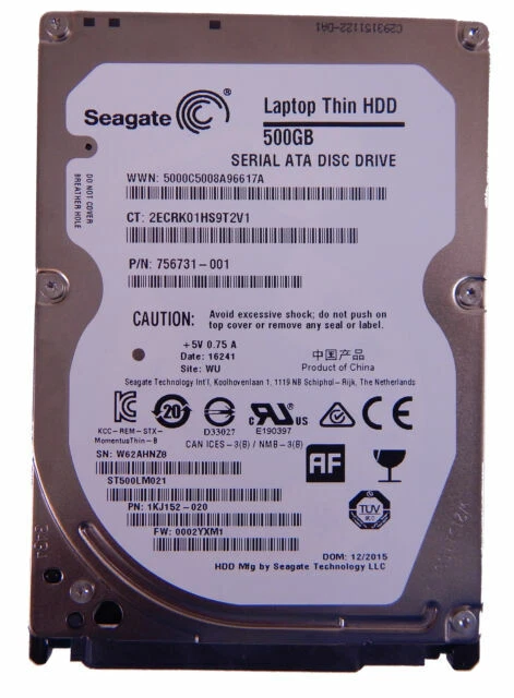 HP SATA I 500GB Hard Drives (HDD, SSD & NAS)