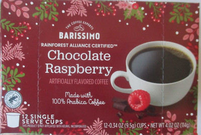 BARISSIMO CHOCOLATE RASPBERRY COFFEE K-CUPS 12-POD BOX
