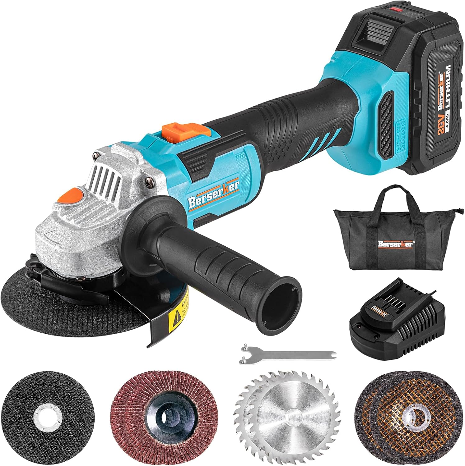 20V Cordless Angle Grinder, 4-1/2