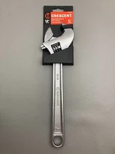 Crescent AC212VS Chrome 12 in. Adjustable Wrench 1-1/2" Jaw Capacity