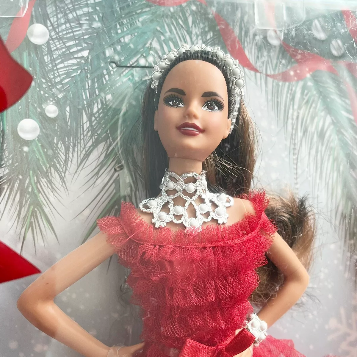 NEW Rare Barbie  Holiday Doll th Anniversary Teresa Brunette Hispanic