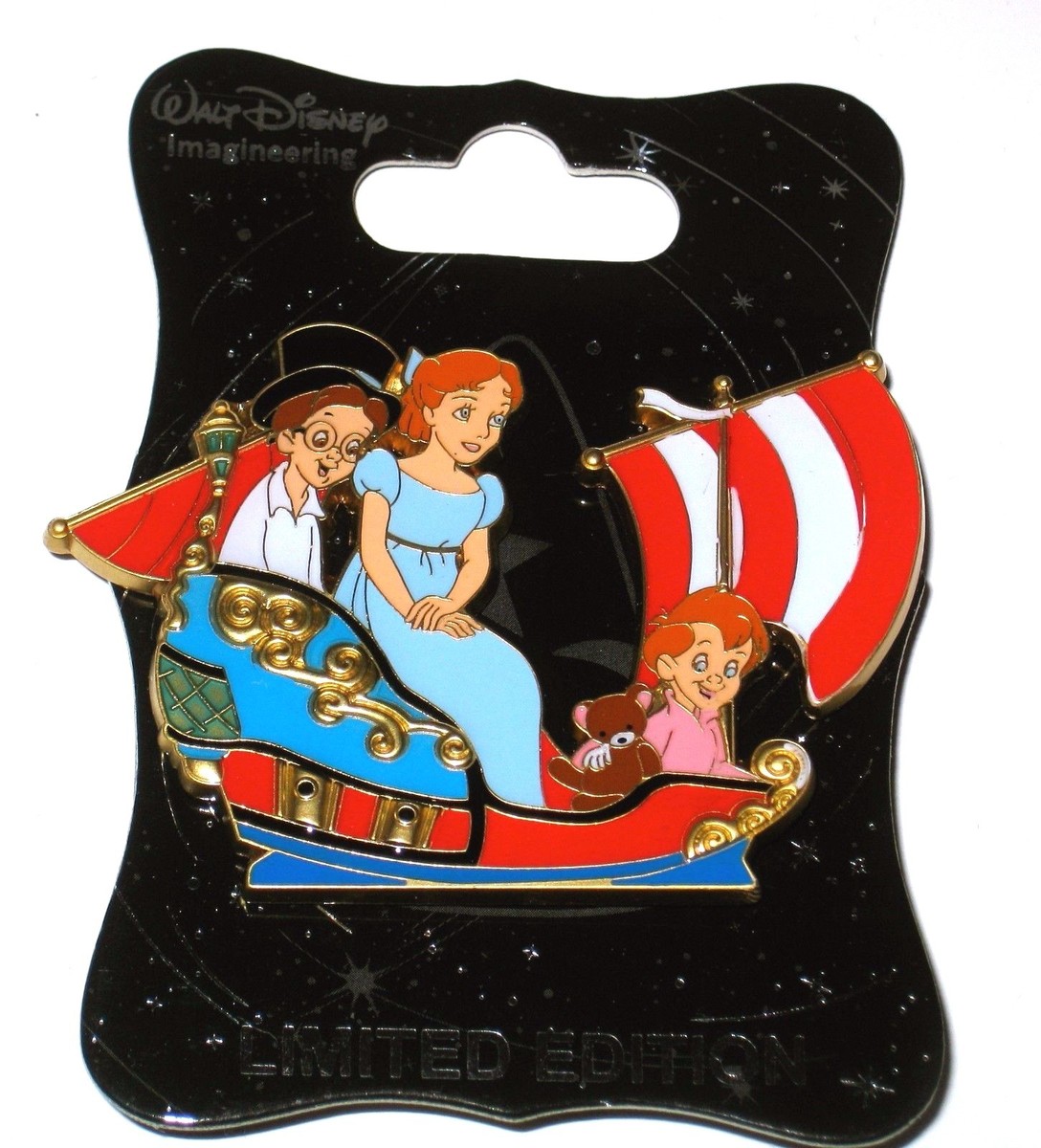 【WDI LE300】D23 Expo2019 ディズニー ディスコ ピンバッジ D23 Expo LE 300 RARE WDI Disney Pin✿ Peter Pan Flight Wendy