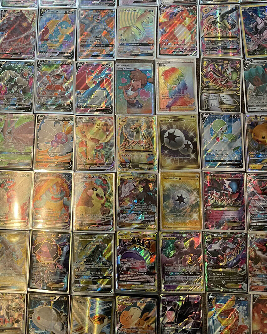 Lote de 10 Ultra Raras Pokémon TCG Originais (V/VMAX/EX/GX) SEM REPETIÇÃO