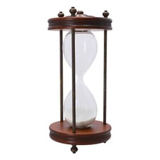 Clessidra segnatempo in legno e vetro altezza 27 cm arredamento collezione