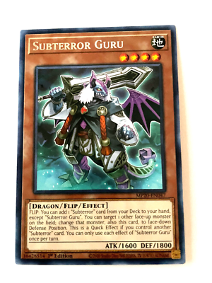 Subterror Guru - MP20-EN047 - Rare - 1st Edition - NM - YuGiOh! Subterror Guru - MP20-EN047 - Rare - 1st Edition - NM - YuGiOh!