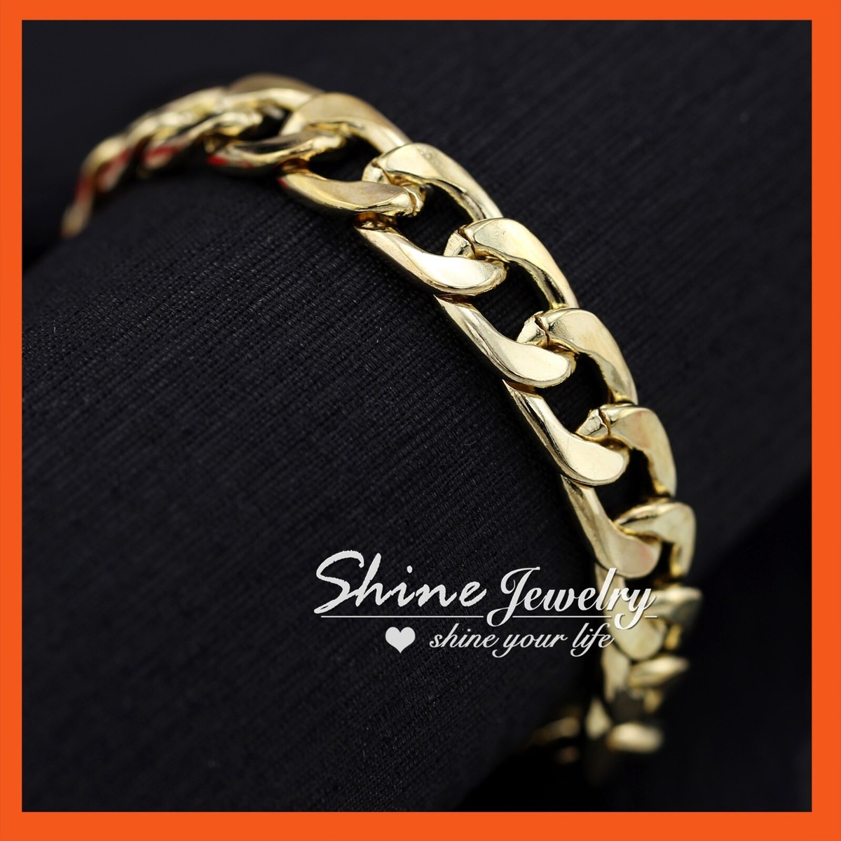 18K GOLD FILLED CUBAN CURB RINGS MENS GIFT CHUNKY 10MM SOLID